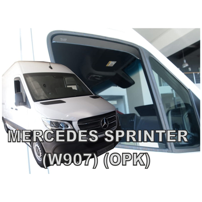 MERCEDES SPRINTER W907 2D 2018+ ΚΟΝΤΟ ΖΕΥΓΑΡΙ ΑΝΕΜΟΘΡΑΥΣΤΕΣ VAN ΑΠΟ ΕΥΚΑΜΠΤΟ ΦΙΜΕ ΠΛΑΣΤΙΚΟ HEKO - 2 ΤΕΜ.