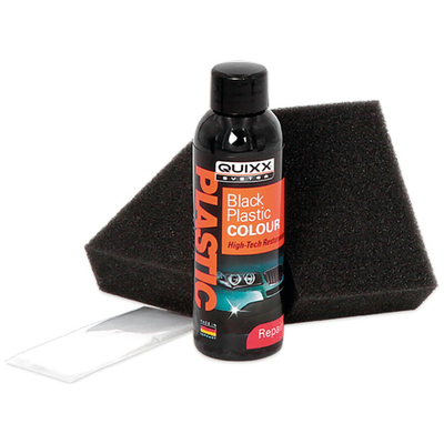 KIT ΑΝΑΝΕΩΣΗΣ ΚΑΙ ΠΡΟΣΤΑΣΙΑΣ ΓΙΑ ΠΛΑΣΤΙΚΑ ΣΕ  ΜΑΥΡΟ ΧΡΩΜΑ QUIXX 75ml