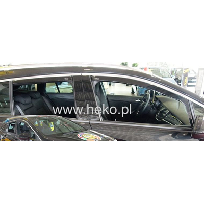 OPEL ASTRA K 5D 2015+ SPORT TOURER WAGON  ΣΕΤ ΑΝΕΜΟΘΡΑΥΣΤΕΣ ΑΠΟ ΕΥΚΑΜΠΤΟ ΦΙΜΕ ΠΛΑΣΤΙΚΟ HEKO - 4 ΤΕΜ.