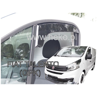 FIAT TALENTO 2016+ / OPEL VIVARO 2 2014-2019 / RENAULT TRAFIC 3 2014+ ΚΟΝΤΟ ΖΕΥΓΑΡΙ ΑΝΕΜΟΘΡΑΥΣΤΕΣ VAN ΑΠΟ ΕΥΚΑΜΠΤΟ ΦΙΜΕ ΠΛΑΣΤΙΚΟ HEKO - 2 ΤΕΜ.
