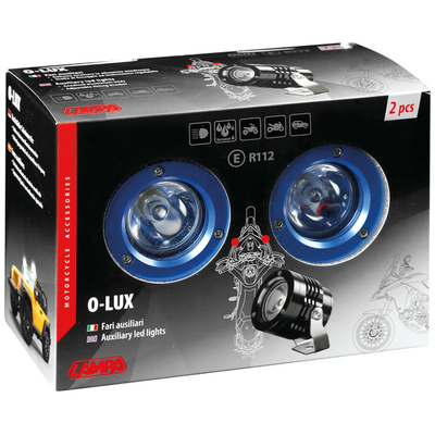 ΠΡΟΒΟΛΕΙΣ ΣΤΡΟΓΓΥΛΟΙ  ΜΕ ΒΑΣΗ O-LUX 1LED SMD 6000K 1800LM 12V 18W  ΚΑΡΦΙ 36Δχ68Υχ55Β mm ΜΠΛΕ 2 ΤΕΜ