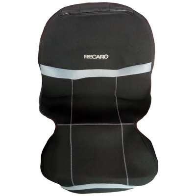 ΗΜΙΚΑΛΥΜΜΑΤΑ ΚΑΘΙΣΜΑΤΩΝ BUCKET RECARO ΜΑΥΡΟ/ΓΚΡΙ ΜΕ ΥΠΟΔΟΧΗ ΠΡΟΣΚΕΦΑΛΟΥ VELCRO & ΠΡΟΣΚΕΦΑΛΟ - 2 ΤΕΜ.