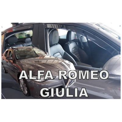 ALFA ROMEO  GIULIA 4D 2016+ ΣΕΤ ΑΝΕΜΟΘΡΑΥΣΤΕΣ ΑΥΤΟΚΙΝΗΤΟΥ ΑΠΟ ΕΥΚΑΜΠΤΟ ΦΙΜΕ ΠΛΑΣΤΙΚΟ HEKO - 4 ΤΕΜ.