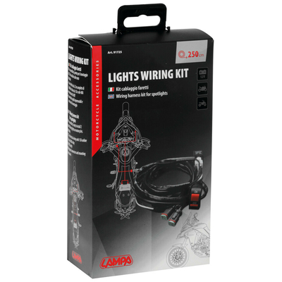ΚΑΛΩΔΙΩΣΗ ΓΙΑ ΠΡΟΒΟΛΕΙΣ MOTO (ΔΙΑΚΟΠΤΗ ON/OFF+ ΗΛ.ΚΑΛΩΔΙΑ 2,5m/ 12V+ ΡΕΛΕ 40A LAMPA - 1 ΤΕΜ.