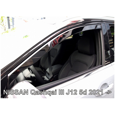 NISSAN QASHQAI J12 5D 2021+ ΖΕΥΓΑΡΙ ΑΝΕΜΟΘΡΑΥΣΤΕΣ ΑΠΟ ΕΥΚΑΜΠΤΟ ΦΙΜΕ ΠΛΑΣΤΙΚΟ HEKO - 2 ΤΕΜ.