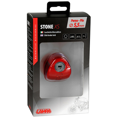 ΑΝΤΙΚΛΕΠΤΙΚΟ ΔΙΣΚΟΦΡΕΝΟΥ STONE XS ΚΟΚΚΙΝΟ 5,5mm (2 ΚΛΕΙΔΙΑ) LAMPA - 1 ΤΕΜ