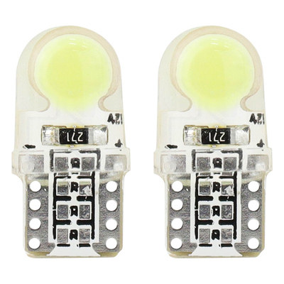 T10 12V W2,1x9,5d ΛΕΥΚΟ 5.600K 1xCOB LED ΣΙΛΙΚΟΝΗΣ(ΚΑΡΦΩΤΟ) AMIO - 2 ΤΕΜ.