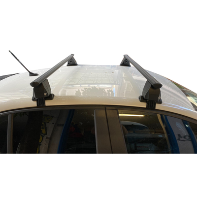 PEUGEOT 208 II 5D 06/2019+ (12500/MB+DLKIT41G) KIT ΜΕ ΜΠΑΡΕΣ ΟΡΟΦΗΣ ΑΛΟΥΜΙΝΙΟΥ DELTA BLACK MENABO​ - 2 ΤΕΜ.