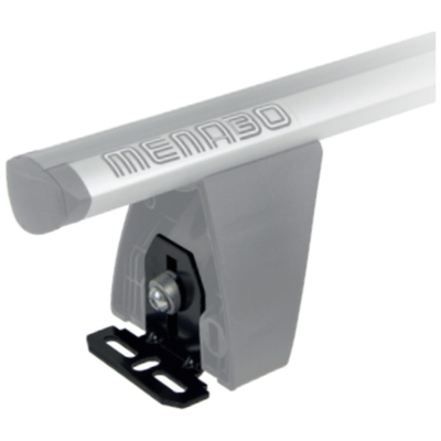 DLFIX207FP KIT TYPE FP ΑΚΡΑ (ΠΟΔΙΑ) ΓΙΑ ΜΠΑΡΕΣ ΟΡΟΦΗΣ DELTA BLACK/SILVER MENABO - 1 ΣΕΤ