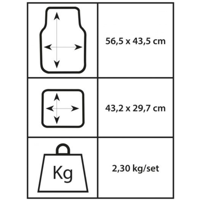 ΠΑΤΑΚΙΑ TORONTO UNIVERSAL ΜΑΥΡΟ OTOTOP - 4 ΤΕΜ.
