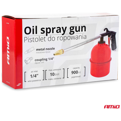 ΠΙΣΤΟΛΙ ΑΕΡΟΣ 10 BAR ΜΕ ΔΟΧΕΙΟ ΛΑΔΙΟΥ 900ml (ΛΑΔΙΚΟ) AMIO - 1 ΤΕΜ.