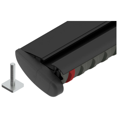 ΜΠΑΡΕΣ ΟΡΟΦΗΣ ΑΝΟΔΙΩΜΕΝΟΥ ΑΛΟΥΜΙΝΙΟΥ SILENZIO ΜΑΥΡΗ (L) 128 cm NORDRIVE - 2 ΤΕΜ.