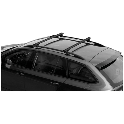 ΜΠΑΡΕΣ ΟΡΟΦΗΣ ΑΝΟΔIΩΜΕΝΟ ΑΛΟΥΜΙΝΙΟΥ (L) 128cm 100max ΜΑΥΡΗ SILENZIO (RAILING STANDARD/S/W)​NORDRIVE - 2 ΤΕΜ.