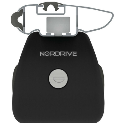 ΜΠΑΡΕΣ ΟΡΟΦΗΣ ΑΝΟΔIΩΜΕΝΟ ΑΛΟΥΜΙΝΙΟΥ (L) 128cm 100max ΜΑΥΡΗ SILENZIO (RAILING STANDARD/S/W)​NORDRIVE - 2 ΤΕΜ.