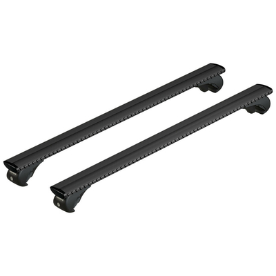 ΜΠΑΡΕΣ ΟΡΟΦΗΣ ΑΝΟΔIΩΜΕΝΟ ΑΛΟΥΜΙΝΙΟΥ (L) 128cm 100max ΜΑΥΡΗ SILENZIO (RAILING STANDARD/S/W)​NORDRIVE - 2 ΤΕΜ.