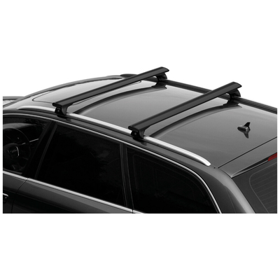 ΜΠΑΡΕΣ ΟΡΟΦΗΣ ΑΝΟΔIΩΜΕΝΟ ΑΛΟΥΜΙΝΙΟΥ (L) 128cm ΜΑΥΡΗ SILENZIO (IN-RAIL/FLUSH RAILING) ​NORDRIVE - 2 ΤΕΜ.