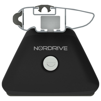 ΜΠΑΡΕΣ ΟΡΟΦΗΣ ΑΝΟΔIΩΜΕΝΟ ΑΛΟΥΜΙΝΙΟΥ (L) 128cm ΜΑΥΡΗ SILENZIO (IN-RAIL/FLUSH RAILING) ​NORDRIVE - 2 ΤΕΜ.