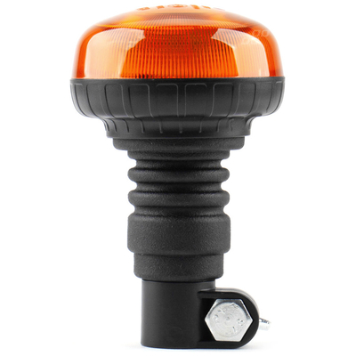 ΦΑΡΟΣ ΠΕΡΙΣΤΡΕΦΟΜΕΝΟΣ LED MINI 12/24V 18SMD ΕΛΑΣΤΙΚΟΣ ΒΙΔΩΤΟΣ ΠΟΡΤΟΚΑΛΙ 138x86mm AMIO -1 ΤΕΜ.
