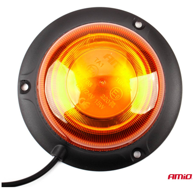 ΦΑΡΟΣ LED MINI FLAT 12/24V 18SMD IP56 ΠΟΡΤΟΚΑΛΙ ΒΙΔΩΤΟΣ 113x47mm AMIO -1 ΤΕΜ.