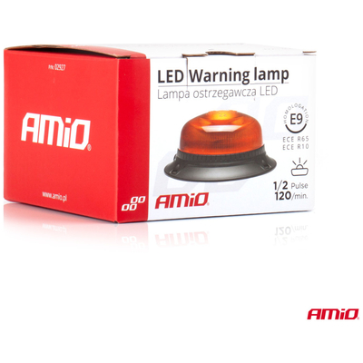 ΦΑΡΟΣ LED MINI FLAT 12/24V 18SMD IP56 ΠΟΡΤΟΚΑΛΙ ΒΙΔΩΤΟΣ 113x47mm AMIO -1 ΤΕΜ.