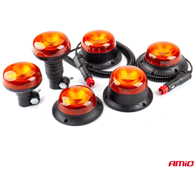 ΦΑΡΟΣ LED MINI FLAT 12/24V 18SMD IP56 ΠΟΡΤΟΚΑΛΙ ΒΙΔΩΤΟΣ 113x47mm AMIO -1 ΤΕΜ.