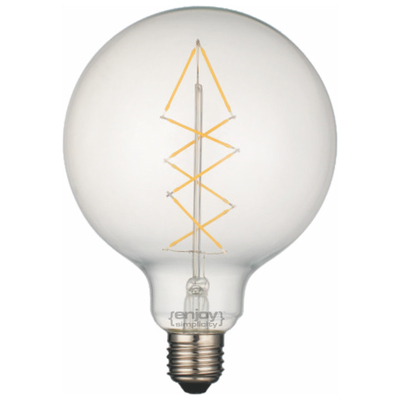 ELVHX - EL827011 | LED FILLAMENT CLEAR G125-8|5W Ε27|2700k|650lm|Non-Dim{enjoysimplicity}™