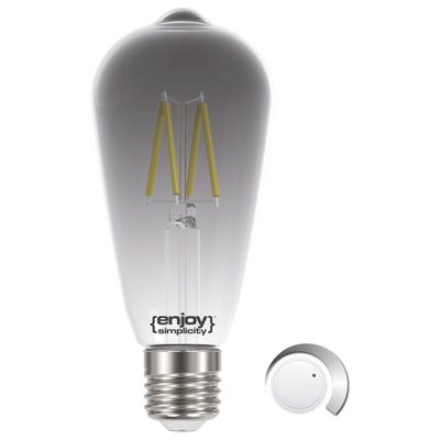 ELVHX - EL822702 | LED SMOKY FILLAMENT DIM|ST64 4.5W(>25w) E27|4000k|250lm|{enjoysimplicity}™