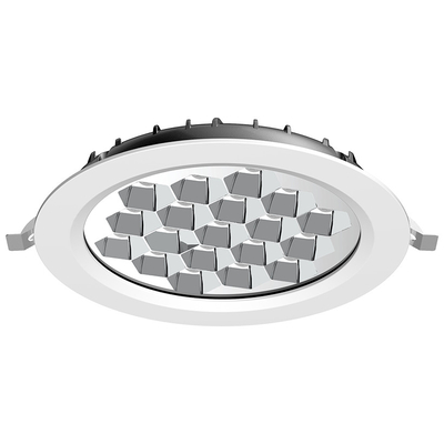 ELVHX - EL191036 | LED Panel Αλ/νίου Silver HighPower 34.5W|6500k|4250lm|Φ221x38mm|60°|+Driver|{enjoysimplicity}™