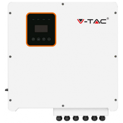 V-TAC Solar Inverter Φωτοβολταϊκών Τριφασικό Υβριδικό με οθόνη LCD On-Off Grid 8KW (8000W) IP66 11375