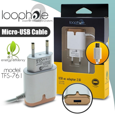 LOOPHOLE AC Adapter Micro-B GOLD
