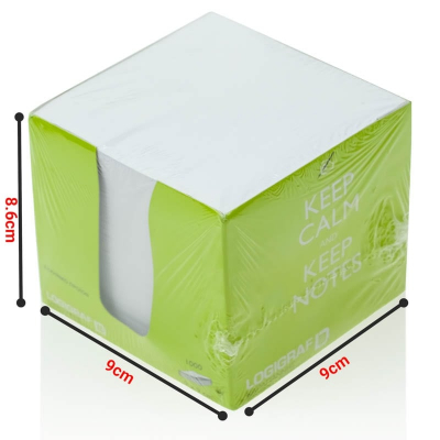 Κύβος με 1000 Χαρτάκια Σημειώσεων (Πράσινη Θήκη) 9x9cm