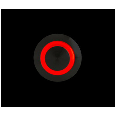 ΔΙΑΚΟΠΤΗΣ ΜΠΟΥΤΟΝ (BUTTON) 12/24V 5Amax 5PIN IP65 ON/OFF ME LED ΚΟΚΚΙΝΟ ΑΝΟΞΕΙΔΩΤΟ ΑΤΣΑΛΙ​ LAMPA - 1 TEM.