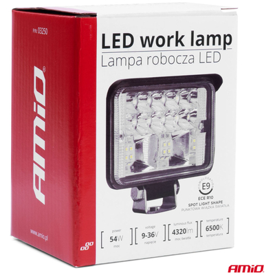 ΠΡΟΒΟΛΕΑΣ ΕΡΓΑΣΙΑΣ WORKING LAMP 18xSMD 54W 9-36V 110x80x60mm AWL39 ΑMiO - 1 TEM.
