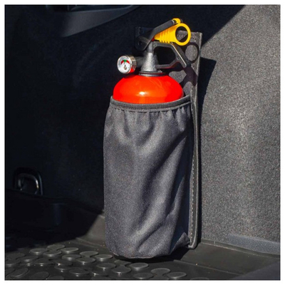 ΘΗΚΗ ΓΙΑ ΣΤΗΡΙΞΗ ΠΥΡΟΣΒΕΣΤΗΡΑ ΑΠΟ ΜΑΥΡΟ ΑΔΙΑΒΡΟΧΟ ΥΦΑΣΜΑ ΜΕ VELCRO ΤΑΙΝΙΕΣ 10,5x27,5cm AMiO - 1 ΤΕΜ.