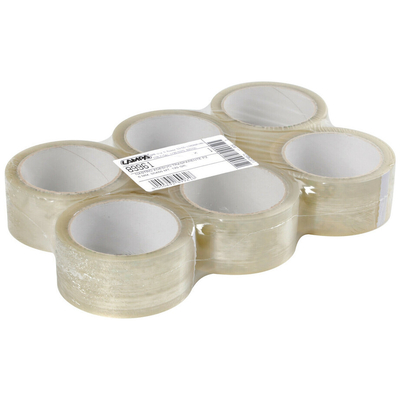 ΤΑΙΝΙΑ ΣΥΣΚΕΥΑΣΙΑΣ ΔΙΑΦΑΝΗ ΑΥΤΟΚΟΛΛΗΤΗ ΓΙΑ ΑΜΠΑΛΑΖ 50mmX66m LAMPA - 6ΤΕΜ.