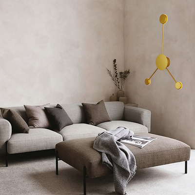 ARTE ILLUMINA ΑΠΛΙΚΑ ΤΟΙΧΟΥ ΡΑΒΔΟΣ LED 3x5W 45x54 ΧΡΥΣΟ