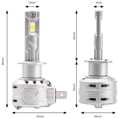ΛΑΜΠΕΣ LED CAN BUS  X2 SERIES ΜΕ ΑΝΕΜΙΣΤΗΡΑΚΙ H1 10-16V 72W 6.500K 7.920lm +400% ΑMiO - 2 TEM.