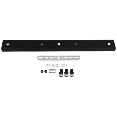 DIY Ροζέτα Φωτιστικού Μαύρη Ορθογώνια 500x50mm με 3 Τρύπες GloboStar 90822