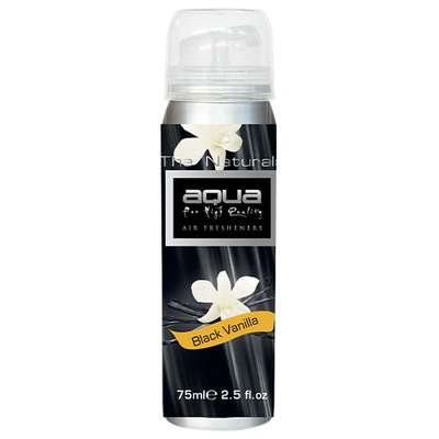 ΑΡΩΜΑΤΙΚΟ ΑΥΤΟΚΙΝΗΤΟΥ ΣΕ ΣΠΡΕΙ (SPRAY)  ΜΕ ΑΡΩΜΑ BLACK VANILLA FLOWERS SERIES 75ml AQUA - 1 TEM.