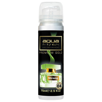 ΑΡΩΜΑΤΙΚΟ ΑΥΤΟΚΙΝΗΤΟΥ ΣΕ ΣΠΡΕΙ (SPRAY)  ΜΕ ΑΡΩΜΑ STRONG PREMIUM GOLD SERIES 75ml AQUA - 1 TEM.