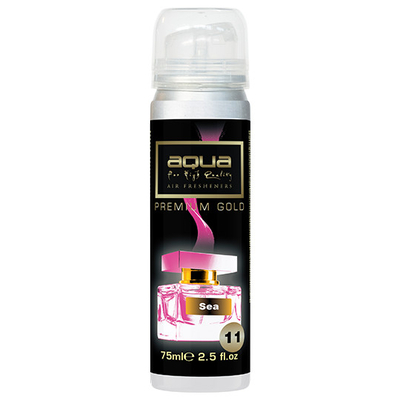 ΑΡΩΜΑΤΙΚΟ ΑΥΤΟΚΙΝΗΤΟΥ ΣΕ ΣΠΡΕΙ (SPRAY)  ΜΕ ΑΡΩΜΑ SEA PREMIUM GOLD SERIES 75ml AQUA - 1 TEM.