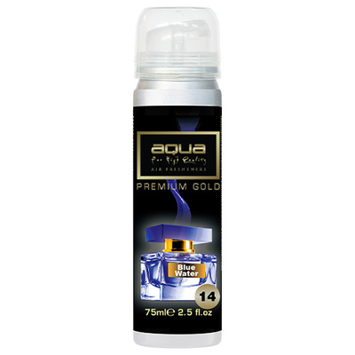 ΑΡΩΜΑΤΙΚΟ ΑΥΤΟΚΙΝΗΤΟΥ ΣΕ ΣΠΡΕΙ (SPRAY)  ΜΕ ΑΡΩΜΑ BLUE WATER PREMIUM GOLD SERIES 75ml AQUA - 1 TEM.
