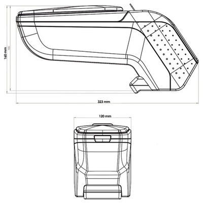 FIAT 500X 2015+ ΟΛΟΚΛΗΡΩΜΕΝΟΣ ΤΕΜΠΕΛΗΣ ARMSTER 2 ΜΕ ΑΠΟΣΠΩΜΕΝΗ ΤΣΕΠΗ ΑΠΟ ΠΛΑΣΤΙΚΟ ΚΑΙ ΔΕΡΜΑΤΙΝΗ ΣΕ ΓΚΡΙ ΠΛΑΙΣΙΟ ΚΑΙ ΜΑΥΡΟ ΧΡΩΜΑ ΜΕ ΑΝΤΑΠΤΟΡΑ ΤΟΠΟΘΕΤΗΣΗΣ RATI - 1 ΣΕΤ (V01599/RT + V01565/RT)