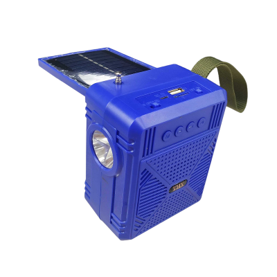 Ασύρματο ηχείο Bluetooth με ηλιακό πάνελ - YHX-03 - 040032 - Blue