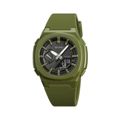 Ψηφιακό/αναλογικό ρολόι χειρός – Skmei - 2091 - Green