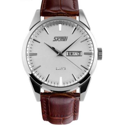 Αναλογικό ρολόι χειρός – Skmei - 9073 - Brown/Silver