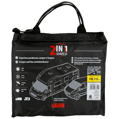 ΗΛΙΟΠΡΟΣΤΑΣΙΑ ΕΞΩΤΕΡΙΚΗ ΠΑΡΜΠΡΙΖ ΓΙΑ ΚΑΛΟΚΑΙΡΙ/ΧΕΙΜΩΝΑ ΓΙΑ VAN/ΑΥΤΟΚΙΝΟΥΜΕΝΑ 2 ΟΨΕΩΝ (190x110cm) LAMPA - 1 ΤΕΜ.