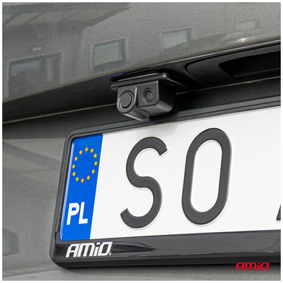 ΚΑΜΕΡΑ ΟΠΙΣΘΟΠΟΡΕΙΑΣ 12V ΜΕ ΑΙΣΘΗΤΗΡΑ ΣΤΑΘΜΕΥΣΗΣ ΚΑΙ ΒΟΜΒΗΤΗ/ ΕΓΧΡΩΜΗ ΜΕ ΑΝΑΛΥΣΗ ΟΘΟΝΗΣ 720pHD ΑMiO - 1 TEM.