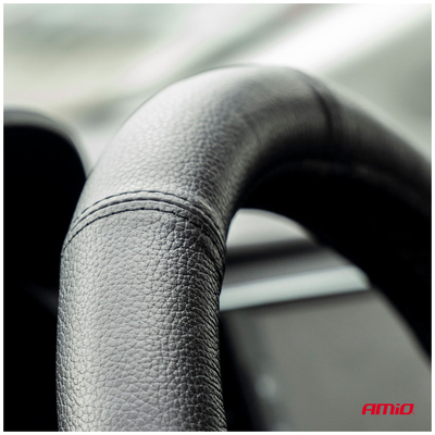 ΚΑΛΥΜΜΑ ΤΙΜΟΝΙΟΥ ΔΕΡΜΑΤΙΝΟ XXL 42-44CM ΜΑΥΡΟ AMIO - 1 ΤΕΜ.