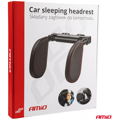 ΠΡΟΣΚΕΦΑΛΟ ΑΥΤΟΚΙΝΗΤΟΥ ΡΥΘΜΙΖΟΜΕΝΟ ΓΙΑ ΣΤΗΡΙΞΗ ΑΥΧΕΝΑ ΣΕ ΜΑΥΡΟ ΧΡΩΜΑ ΑΠΟ ΔΕΡΜΑΤΙΝΗ  ΑMiO - 1 TEM.